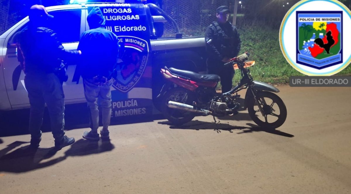 Un motociclista fue detenido en Eldorado por realizar maniobras peligrosas