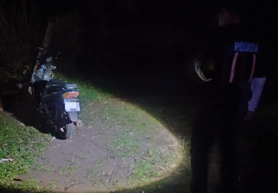 Motociclista fue hospitalizado tras un choque en Cerro Azul