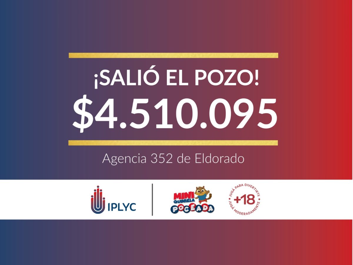 Apostador de Eldorado ganó más de $4 millones con la Mini Poceada