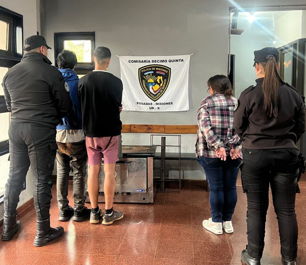 Cinco detenidos tras operativos policiales en Posadas y Garupá