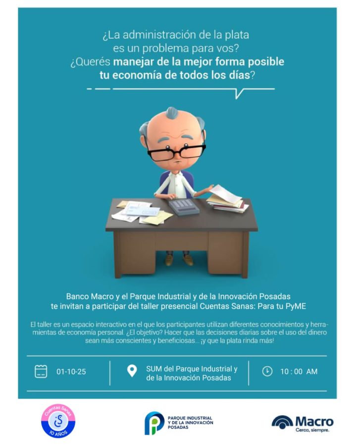 El Parque Industrial de Posadas presenta el taller de economia Cuentas Sanas para tu PyME 1 - 1