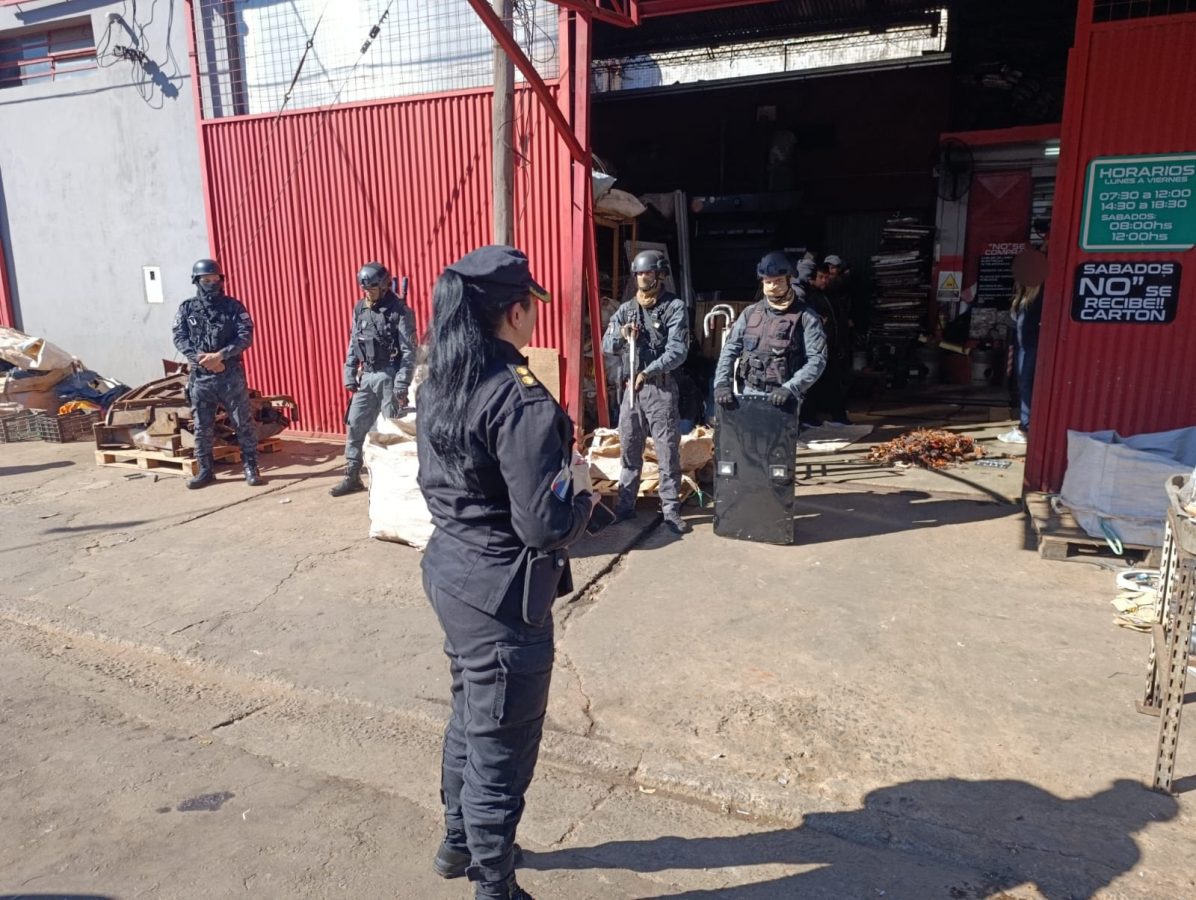 Robo de cables en Posadas: tres detenidos y más de 500 kilos de cobre secuestrados