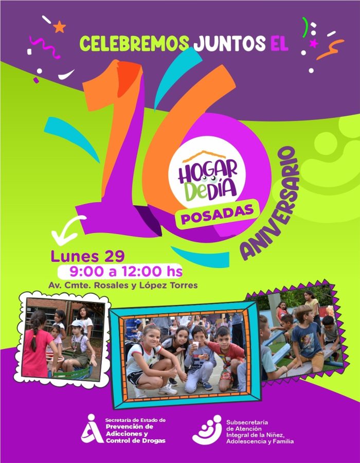 Invitacion festejo aniversario del Hogar de Dia - 1