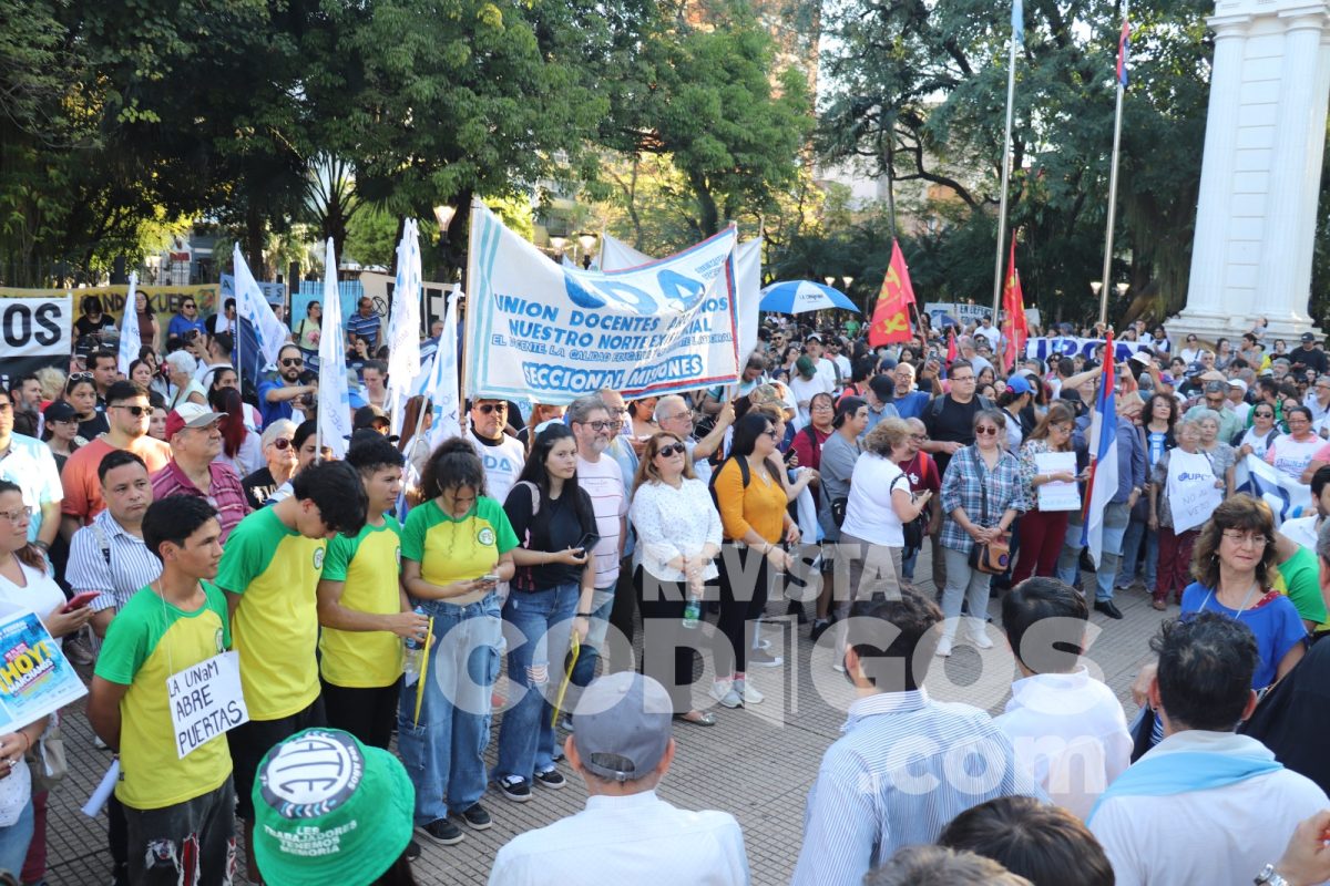 Misiones marchó en defensa de la educación pública