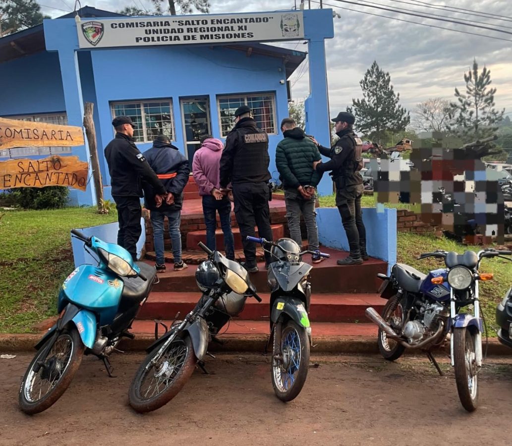 Picadas clandestinas y alcohol: cinco detenidos tras operativo en Salto Encantado