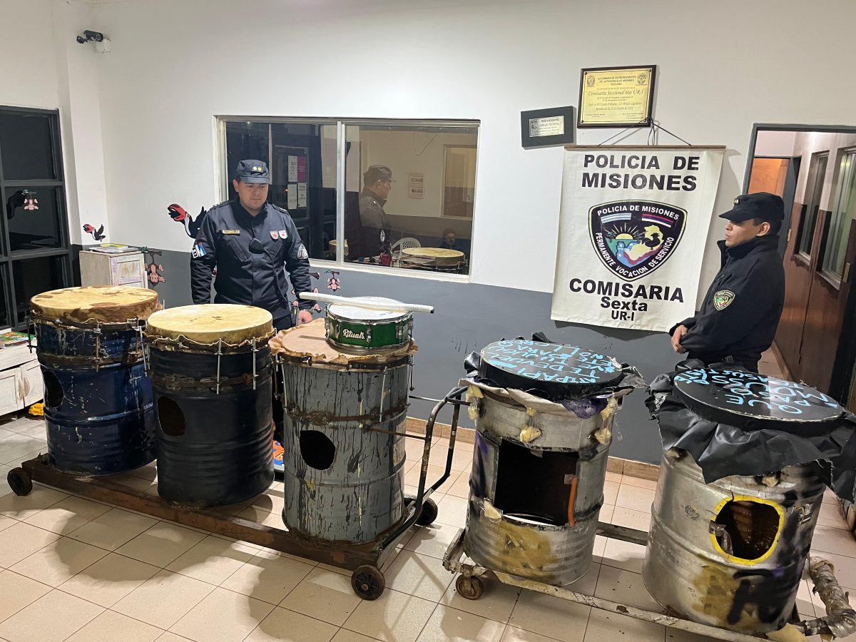 Recuperaron los instrumentos musicales robados de un colegio de Posadas