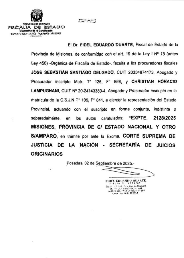 Passalacqua presentó un amparo para restituir pensiones por discapacidad suspendidas en Misiones 1 2 - passalacqua amparo - 1