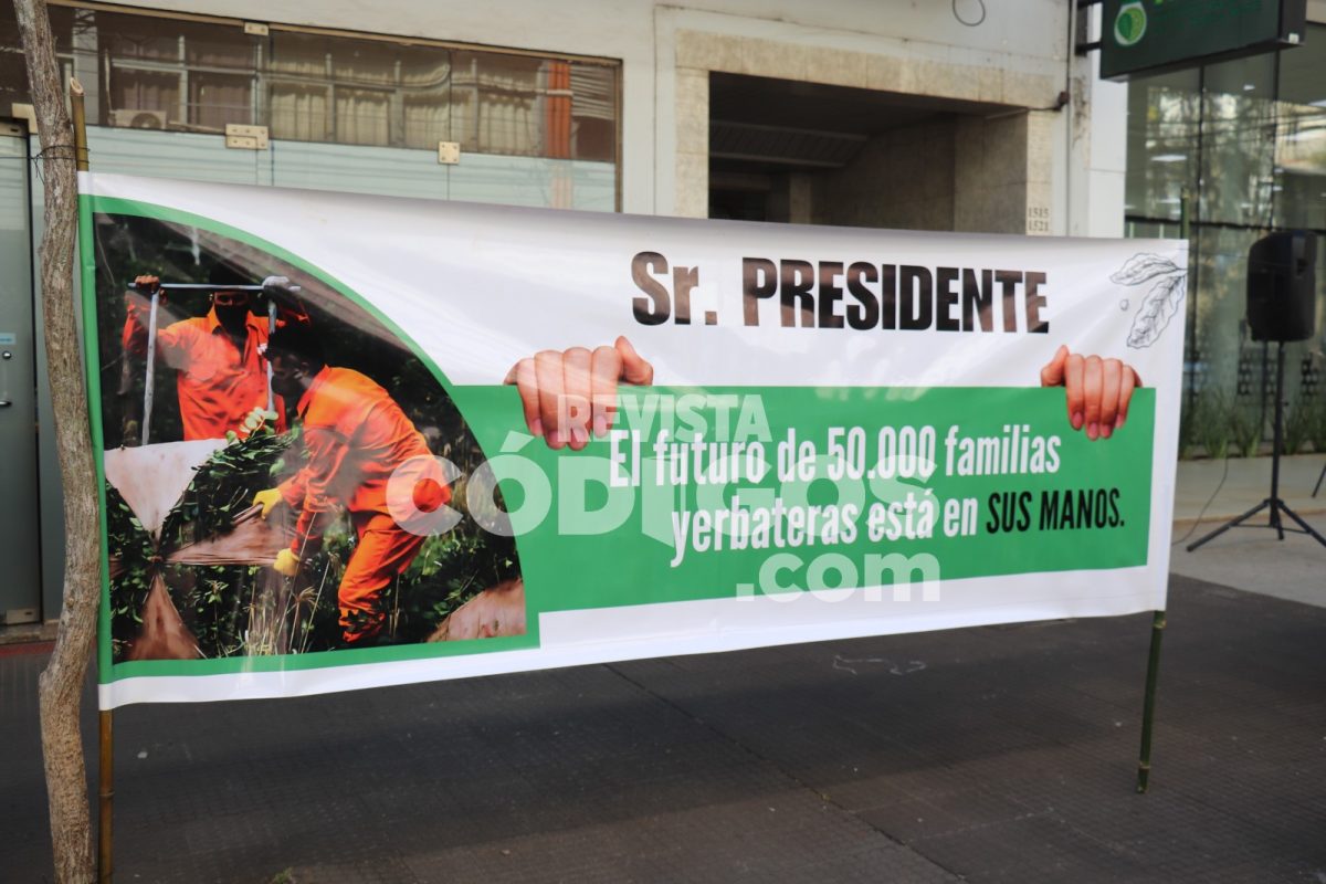 Yerbateros realizaron abrazo simbólico al Inym y exigen a Nación la designación de un presidente 3 6 - protesta inym 3 1 - 5