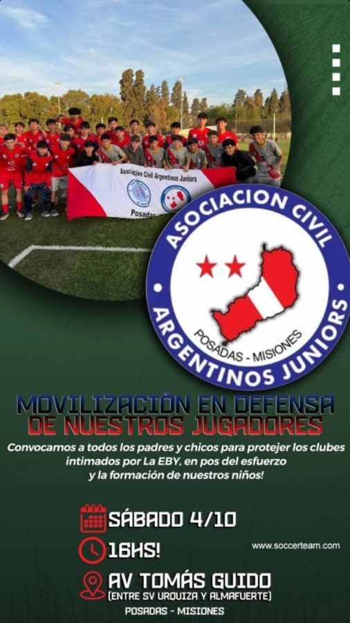 Argentinos Juniors de Posadas busca frenar la intimacion de la EBY por su predio deportivo - 3