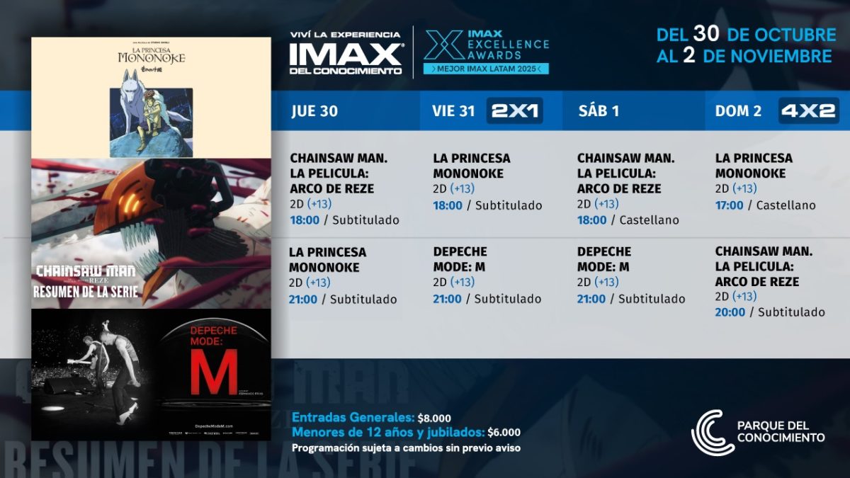 Depeche Mode se suma a la fiesta del anime en el IMAX del Conocimiento 1 2 - Cartelera imax Depeche - 1