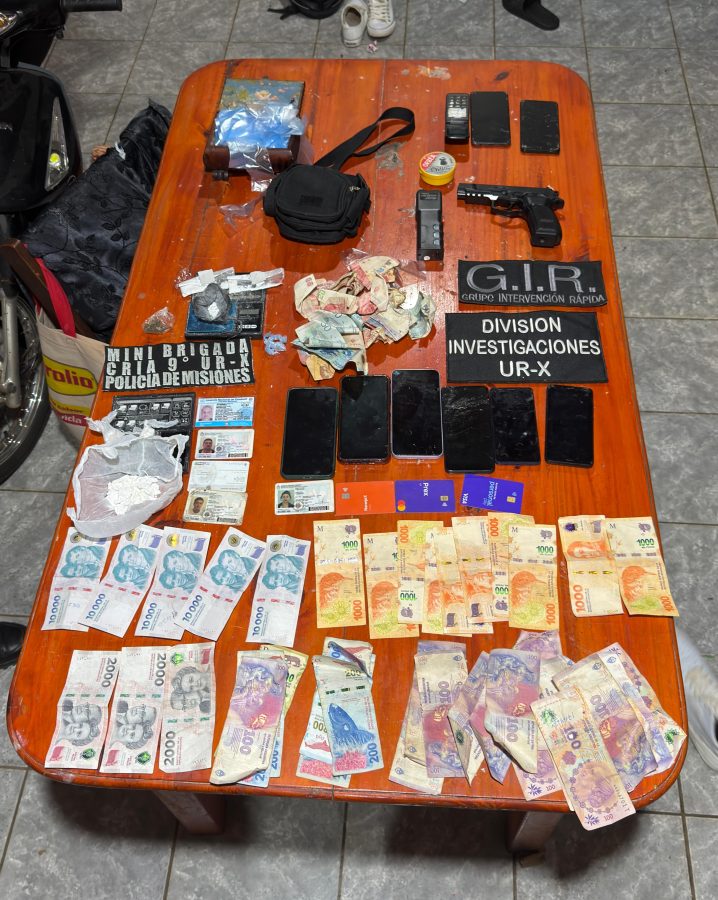 Tres detenidos y cocaína secuestrada en un narcokiosko de Posadas 5 10 - narco detenido 5 - 9
