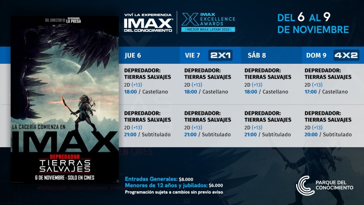 El fino hilo entre cazadores y presas se corta en el IMAX con "Depredador: Tierras Salvajes" 1 2 - El fino hilo entre cazadores y presas se corta en el IMAX con Depredador Tierras Salvajes - 1