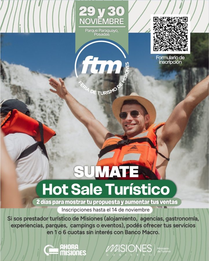 Empresas turisticas podran sumarse al Hot Sale Turistico 2025 en Misiones - 1