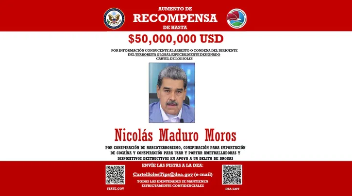 Estados Unidos declaro lider terrorista a Nicolas Maduro - 1