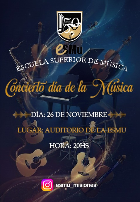 La Escuela de Música de Misiones celebra su 50° Aniversario con un concierto gratuito 1 2 - La Escuela de Musica de Misiones celebra su 50° Aniversario con un concierto gratuito - 1