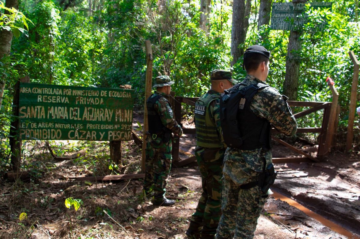 Refuerzan la fiscalización ambiental en la Reserva Santa María del Aguaray Miní 8 16 - controles ecologia 8 - 15