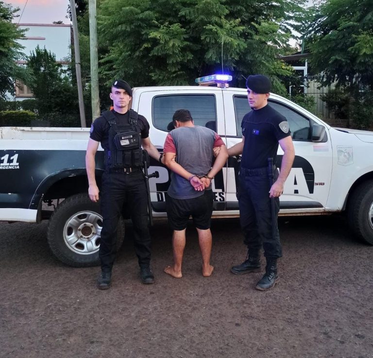 Apóstoles: amenazó a su familia con un puñal y terminó detenido