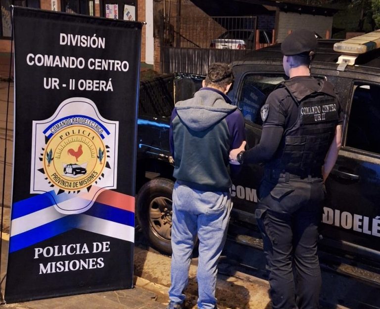 Detuvieron a un hombre investigado por presunto acoso y vinculado a hechos de robo Oberá