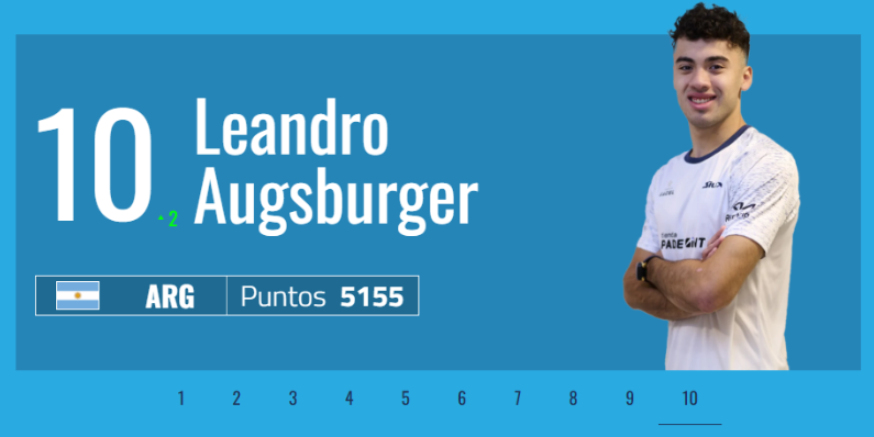 El palista misionero Leo Augsburger cerró el año entre los diez primeros del mundo 1 2 - El palista misionero Leo Augsburger cerro el ano entre los diez primeros del mundo - 1