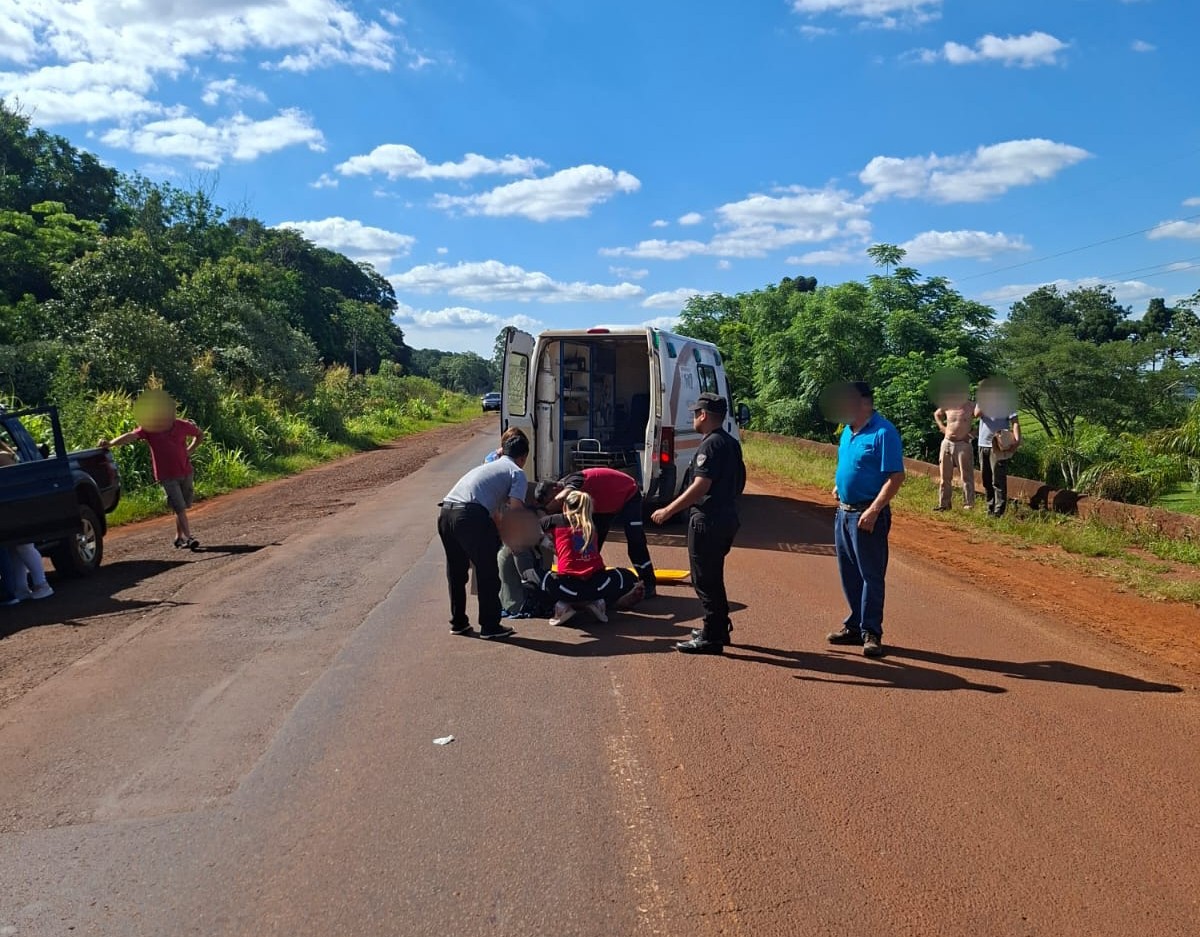 Hospitalizaron a un motociclista tras siniestro vial en la ruta ...