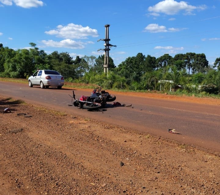 Hospitalizaron a un motociclista tras siniestro vial en la ruta ...