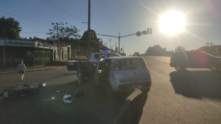 Hospitalizaron a una pareja tras un siniestro vial en Posadas