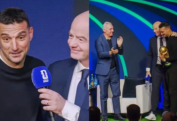 Infantino pidió perdón a Scaloni tras ser obligado a usar guantes para tocar la Copa del Mundo 1 2 - Infantino pidio perdon a Scaloni tras ser obligado a usar guantes para tocar la Copa del Mundo 2 - 1