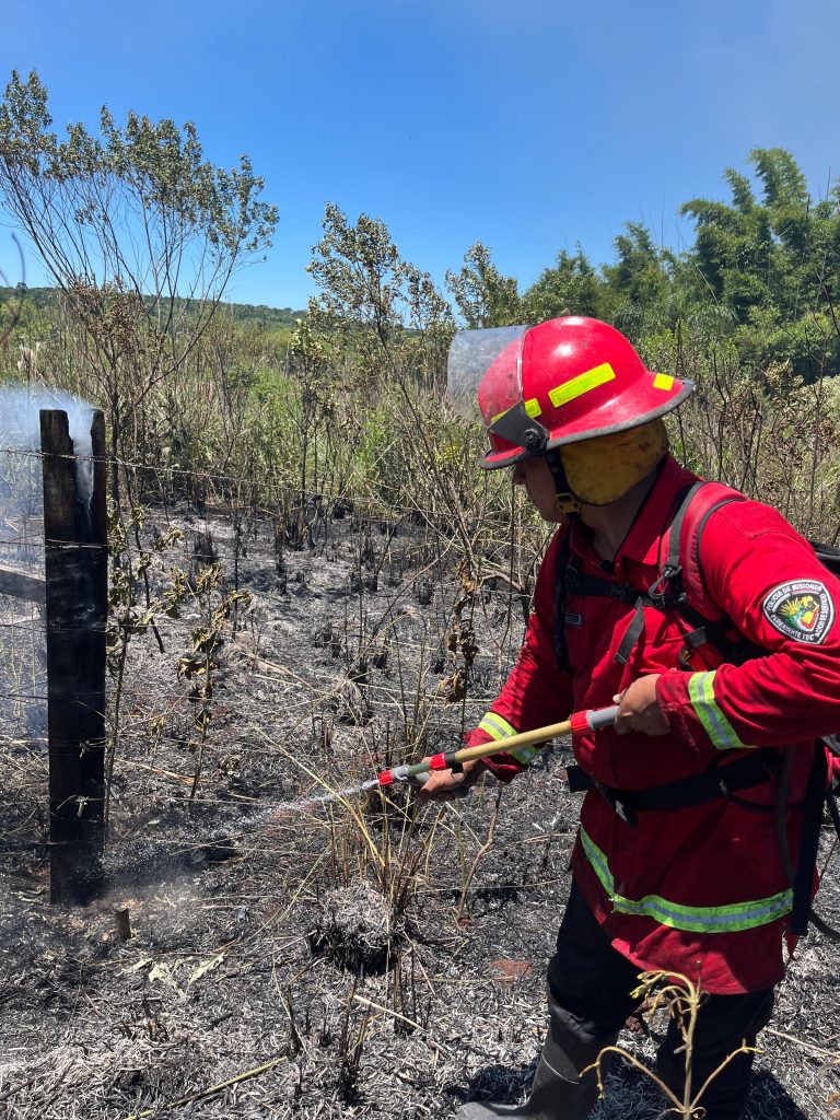 Sofocaron un nuevo foco igneo en Obera y advierten por los riesgos de incendio 3 - 3