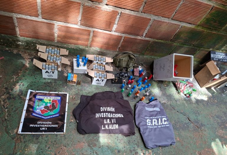 Allanamientos en Posadas, Garupá y Alem por investigación de venta clandestina de armamento