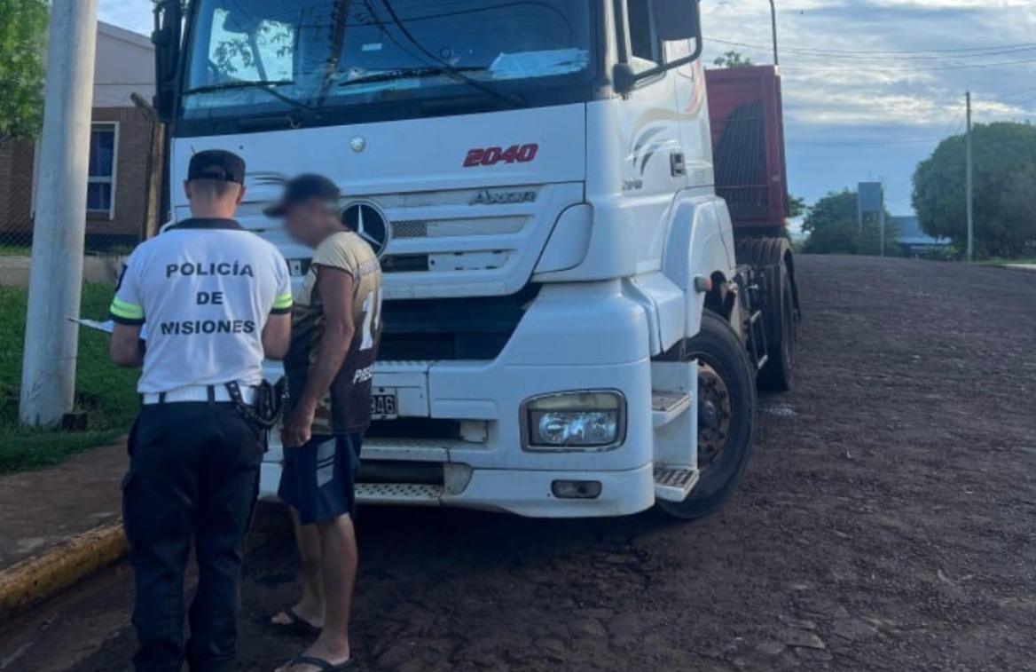camionero alcoholizado