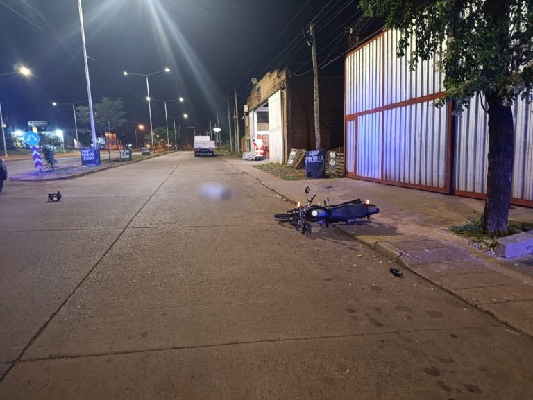 Motociclista perdió la vida tras despistar en el acceso a Garupá