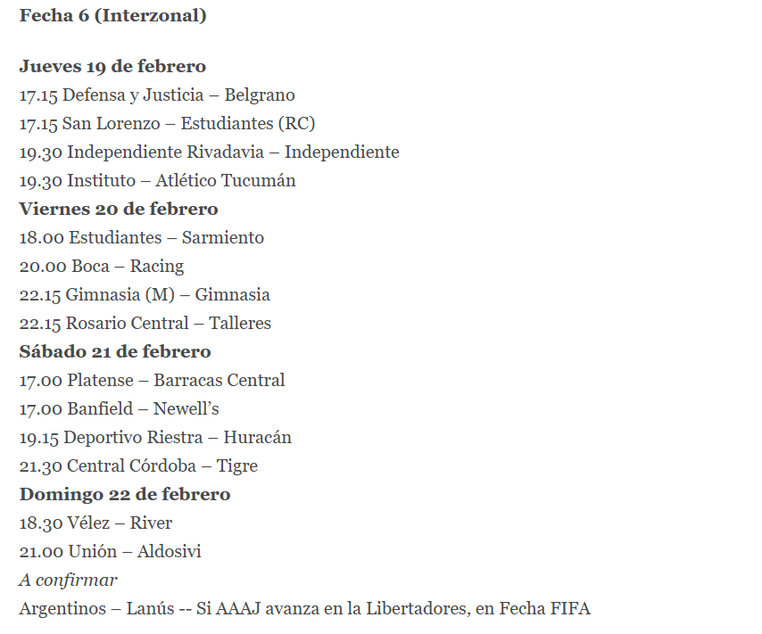 Confirman el fixture de las primeras 12 fechas del Torneo Apertura 2026 6 12 - Confirman el fixture de las primeras 12 fechas del Torneo Apertura 2026 8 - 11