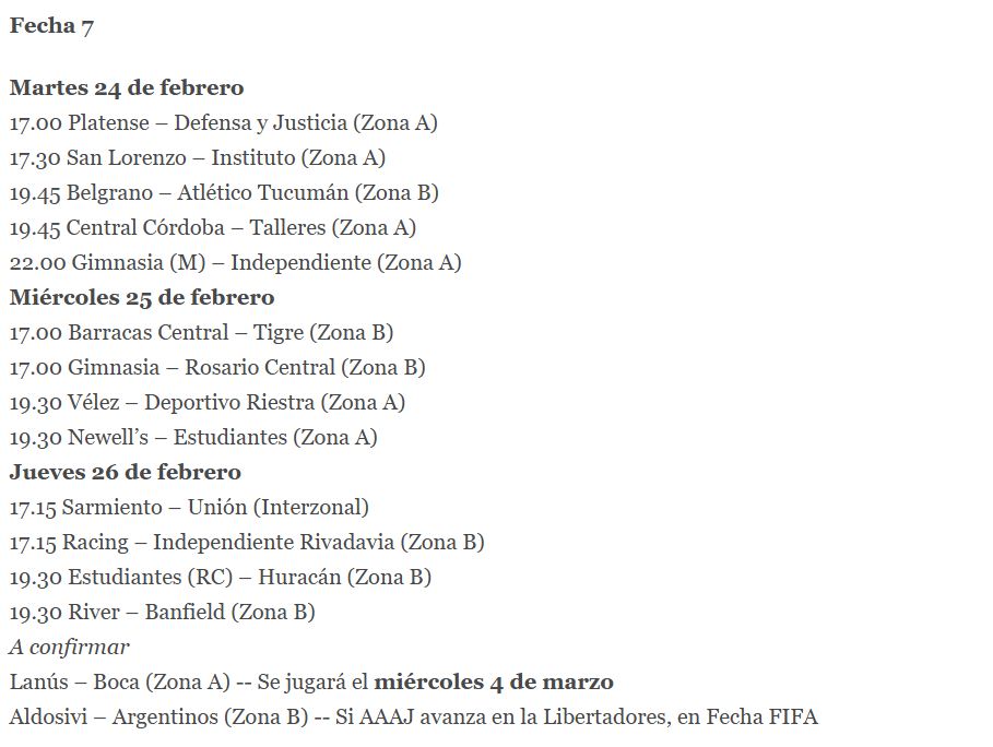 Confirman el fixture de las primeras 12 fechas del Torneo Apertura 2026 7 14 - Confirman el fixture de las primeras 12 fechas del Torneo Apertura 2026 9 - 13