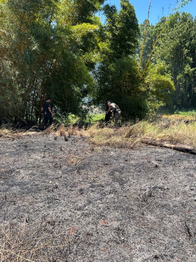 Intervención policial evitó la propagación de un incendio sobre la ruta 12 y persiste el alerta naranja 2 4 - Intervencion policial evito la propagacion de un incendio sobre la ruta 12 y persiste el alerta naranja 3 - 3