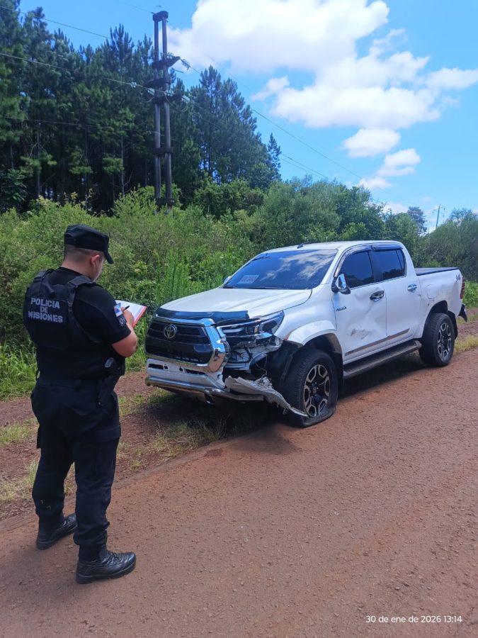 Murio un motociclista tras un choque frontal con una camioneta sobr la ruta 13 1 - 1