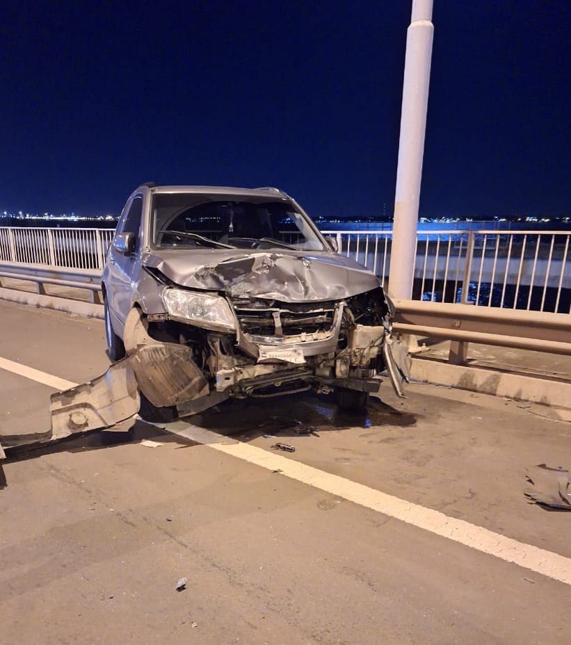 Nuevo siniestro en el acceso sur de Posadas dejo a un hombre hospitalizado 2 - 1