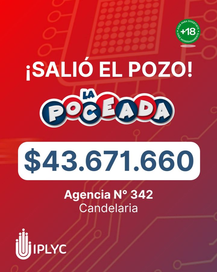 Un apostador de Candelaria se llevó $43,6 millones con la Poceada 1 2 - Poceada Candelaria 24 feb 2026 - 1