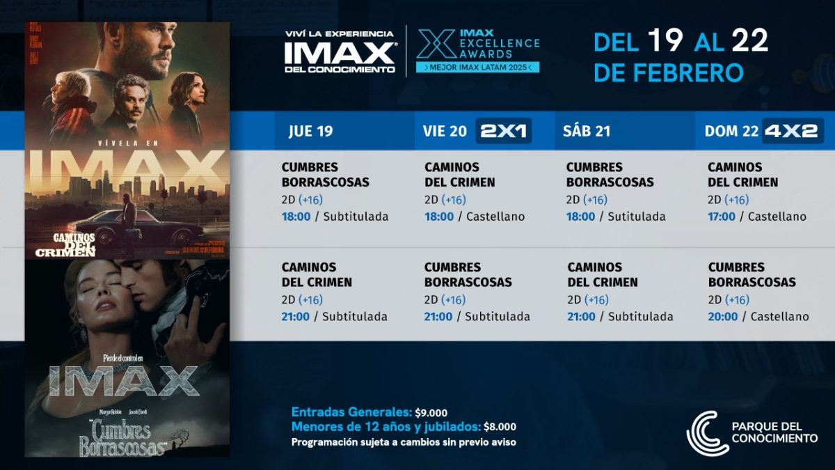 cartelera IMAX 1 - 3