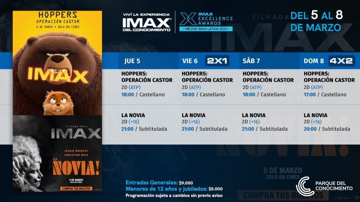 De castores robots al mito de Frankenstein: doble estreno en el IMAX 1 2 - Cartelera IMAX 3 - 1