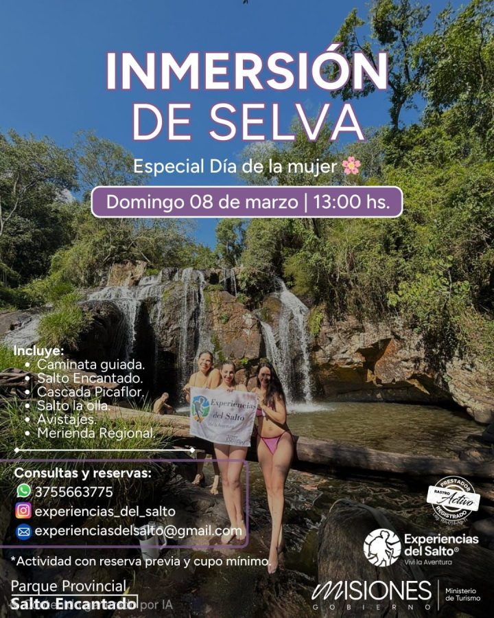 El Salto Encantado albergara una edicion especial de Inmersion de Selva por el Dia de la Mujer - 1