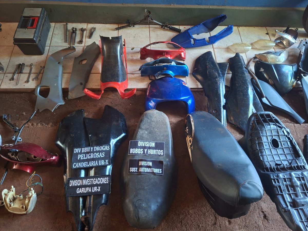 Desarticularon la banda del “Tarta” que robaba y desarmaba motos en la zona sur 4 8 - banda de ladrones 5 - 7