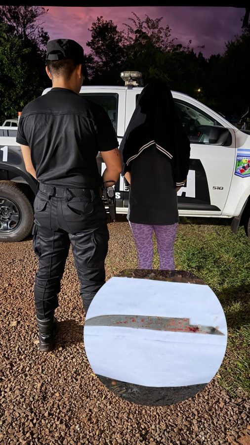 mujer con cuchillo - 1