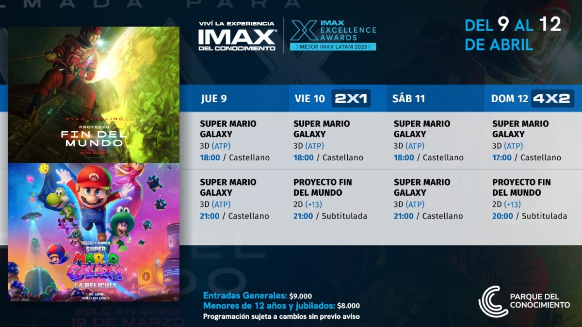 Super Mario llega al IMAX, pero apunta a la galaxia 1 2 - Cartelera Super M IMAX - 1