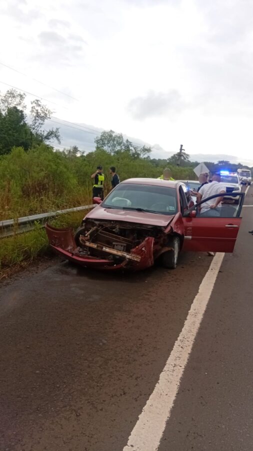 Despiste en la Ruta 12 conductor dio positivo con 183 gL de alcohol y fue detenido 2 - 3