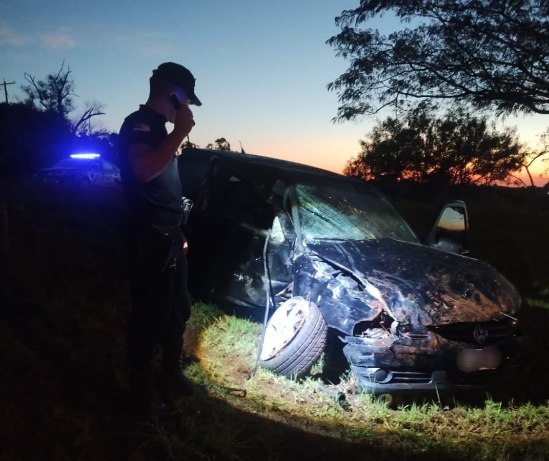 Siniestro fatal dejó un muerto y un conductor detenido por alcoholemia en Aristóbulo del Valle