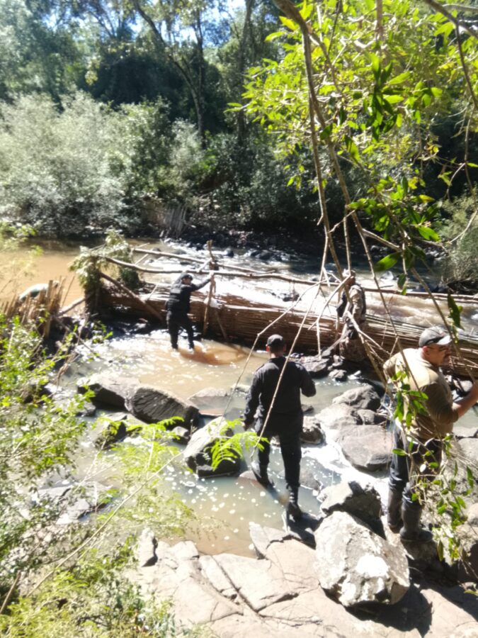 Desmantelan trampas ilegales para pesca en arroyos de Ruiz de Montoya 1 2 - trampas 1 - 1