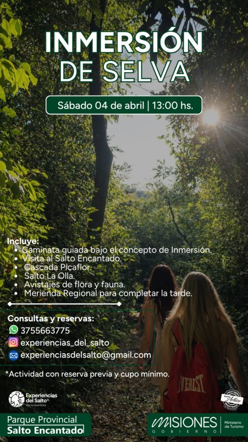 Este sábado habrá una jornada de caminata y bienestar en el Salto Encantado 1 2 - turismo salto encantado - 1