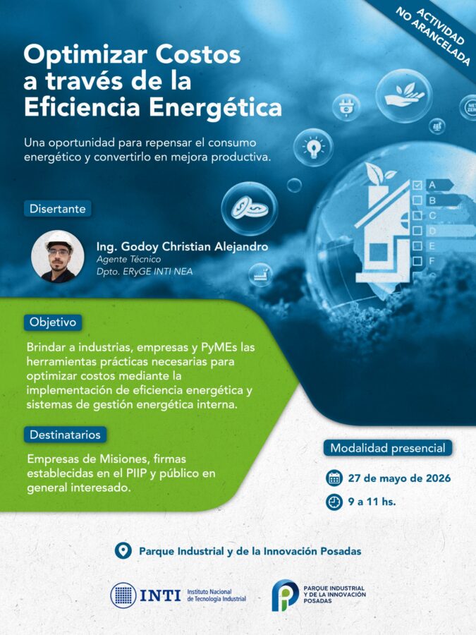 El Parque Industrial de Posadas abre su ciclo de charlas 2026 con foco en ahorro energético 1 2 - El Parque Industrial de Posadas abre su ciclo 2026 con foco en ahorro energetico - 1