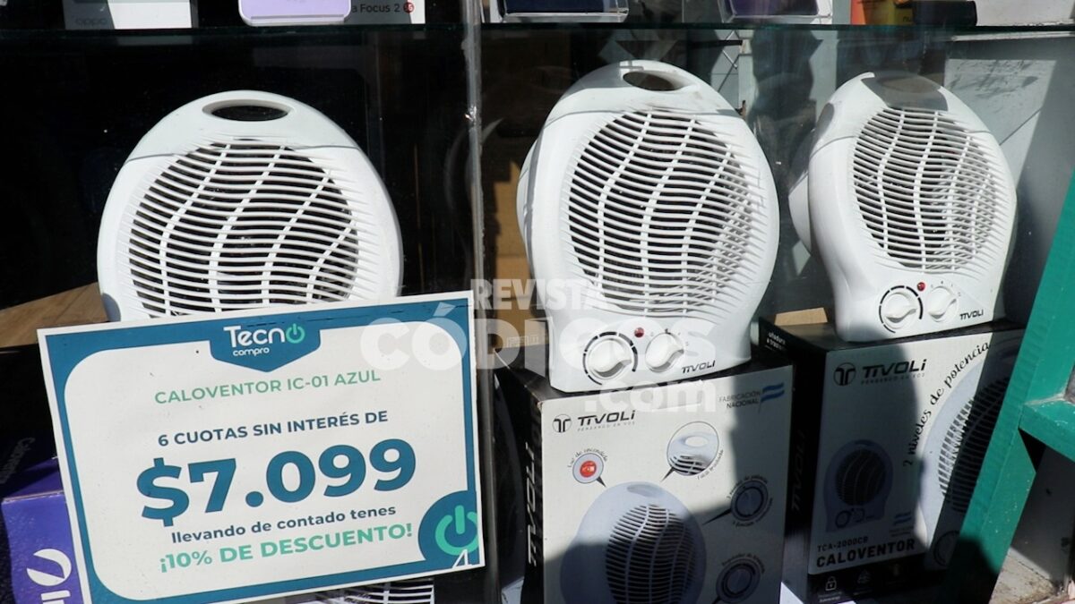 Crece la demanda de estufas y caloventores ante la llegada del frío en Posadas