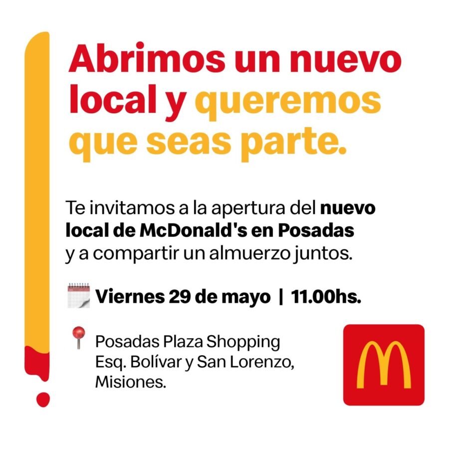 invitacion mcdonals - 1